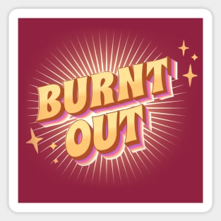 burnt out 60s/70s retro Sticker